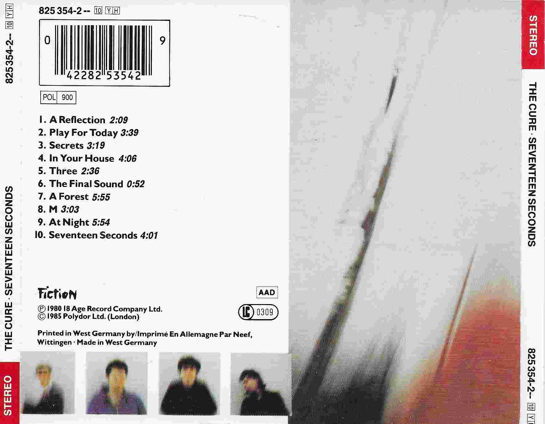 Picture of 825354 - 2 Seventeen seconds by artist The Cure 